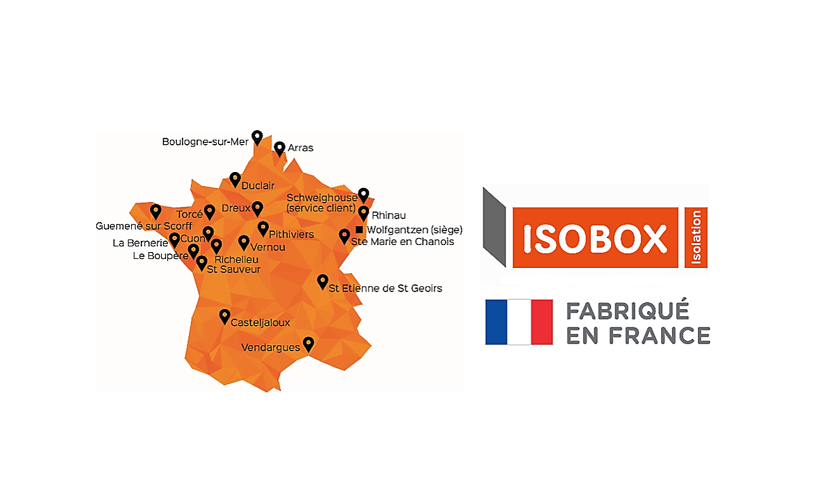 Carte usines ISOBOX Isolation